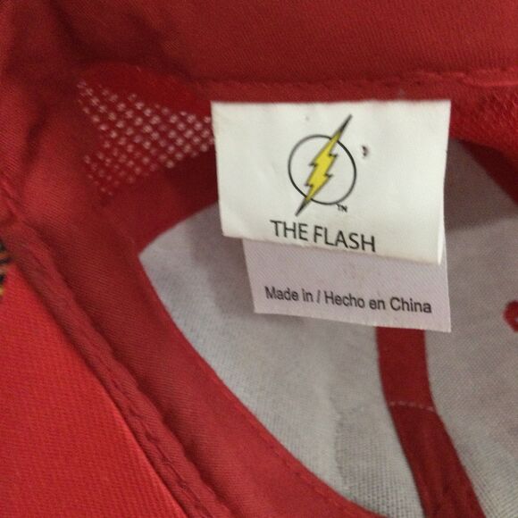 The Flash Cap Hat Men's Adjustable Red DC Comics Graphic Mesh Truckers Logo - Picture 5 of 8